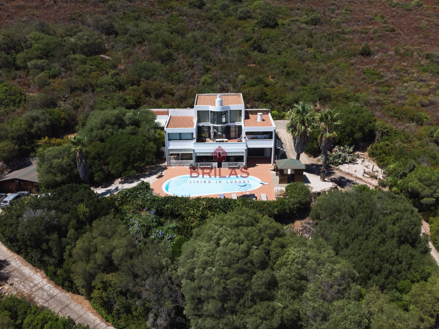 Seaview Villa with Swimming Pool in Suiles