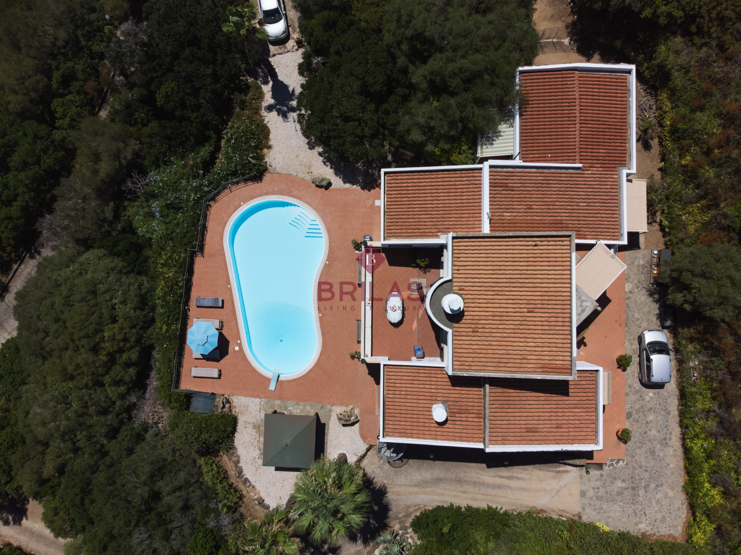 Seaview Villa with Swimming Pool in Suiles