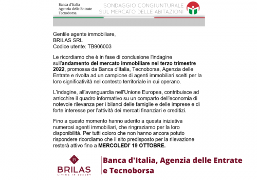 Riconoscimento Banca d'Italia,  Agenzia delle Entrate e Tecnoborsa