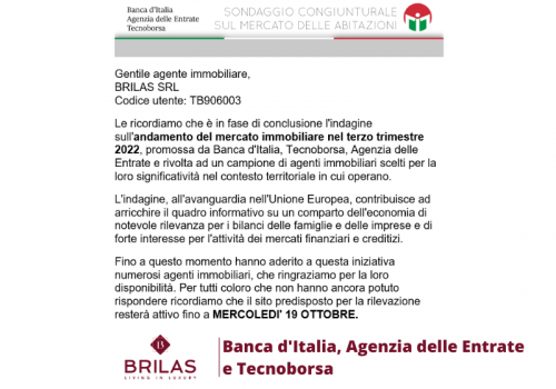 Riconoscimento Banca d'Italia, Agenzia delle Entrate e Tecnoborsa